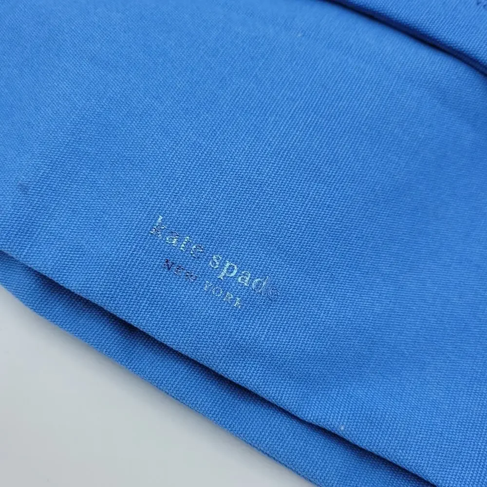 Kate Spade Blue Drawstring Cloth Travel Bags Wash, Wear, Baubles & Perfect Pair